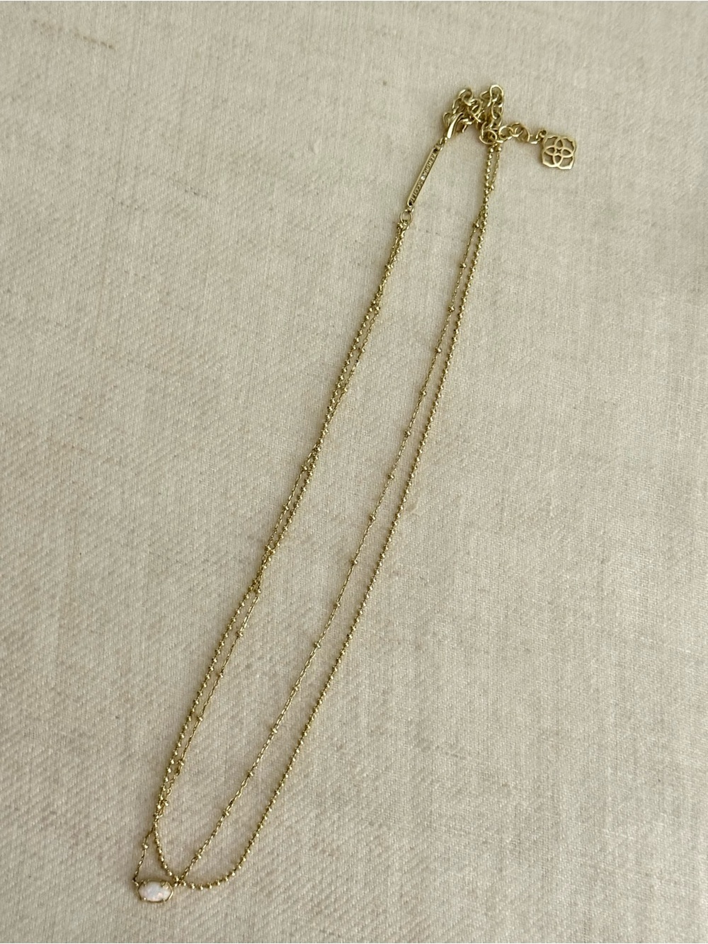 Kendra Scott - Emilie Mother of Pearl Layered Necklace, 15.5-18.5"